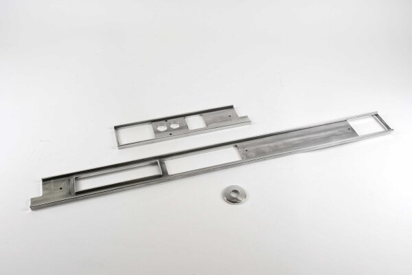 Armaturenbrett Zierleisten-Kit "Singer Style" für Porsche 964 mit DIN Radioschacht - poliert