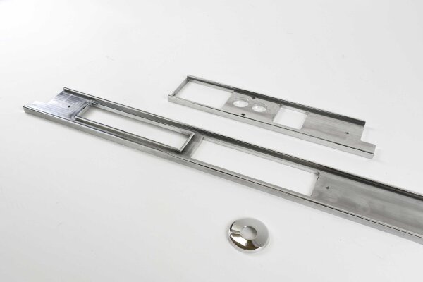 Armaturenbrett Zierleisten-Kit "Singer Style" für Porsche 964 mit DIN Radioschacht - poliert