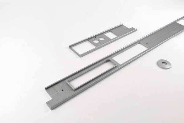 Dash trim kit "Singer Style" for Porsche 964 with DIN radio slot - clear anodized