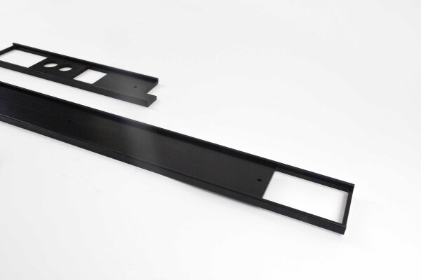 Armaturenbrett Zierleisten-Kit "Singer Style" für Porsche 964 ohne Radioschacht - schwarz exloxiert