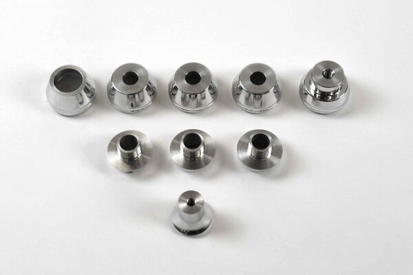 Schalter Set für Armaturenbrett Zierleisten-Kit "Singer Style" für Porsche 964 - poliert