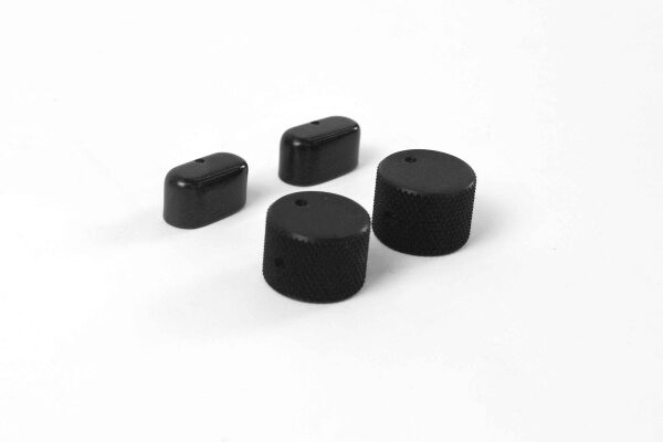 Armaturenbrett Klimaregler-Set "Singer Style" für Porsche 964 - schwarz exloxiert