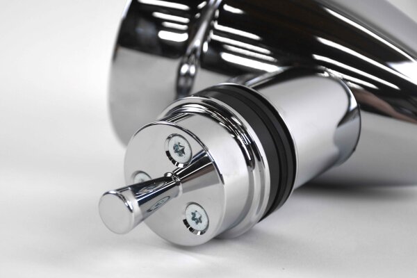 Elektrische Spiegel im "Singer Style" für Porsche 911 / 964 / 993 (Coupe) in klar - verchromt