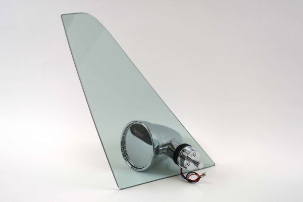 Electrical "Singer Style" mirrors for Porsche 911 / 964 / 993 (Coupe) in green tinted - black coated