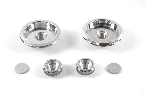 Türverriegelungs-Set für Porsche 911 / 964 / 993 / 928 aus Aluminium - verchromt