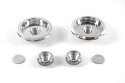 Türverriegelungs-Set für Porsche 911 / 964 / 993 / 928 aus Aluminium - verchromt