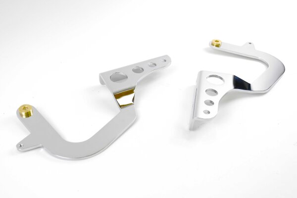 Engine lid hinges "Singer Style" 964 / 993 - chrome plated